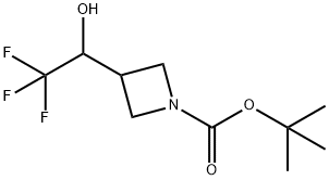 tert-butyl 3-(2,2,2-trifluoro-1-hydroxyethyl)azetidine-1-carboxylate Structure