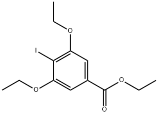 Benzoic acid,3,5-diethoxy-4-iodo,ethyl ester Structure