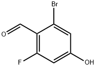 2-bromo-6-fluoro-4-hydroxybenzaldehyde 구조식 이미지