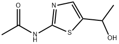 N-[5-(1-hydroxyethyl)-1,3-thiazol-2-yl]acetamide Structure