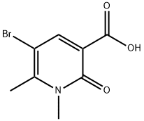 5-bromo-1,6-dimethyl-2-oxo-1,2-dihydropyridine-3-carboxylic acid Structure