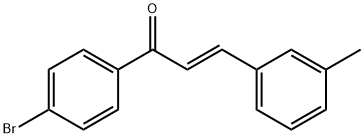 (2E)-1-(4-bromophenyl)-3-(3-methylphenyl)prop-2-en-1-one Structure