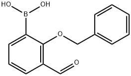 Boronic acid, B-[3-formyl-2-(phenylmethoxy)phenyl]- Structure