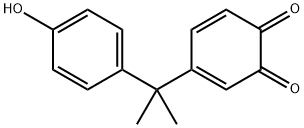 3,5-Cyclohexadiene-1,2-dione,4-[1-(4-hydroxyphenyl)-1-methylethyl]- Structure