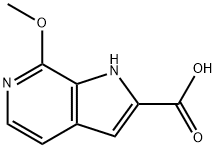 7-Methoxy-1H-pyrrolo[2,3-c]pyridine-2-carboxylic acid 구조식 이미지