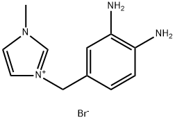 1-(3,4-diaminobenzyl)-3-methyl-1H-imidazol-3-ium bromide 구조식 이미지