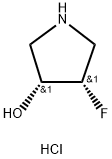 (3R,4S)-4-FLUOROPYRROLIDIN-3-OL HCL Structure