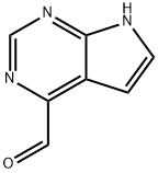 7H-Pyrrolo[2,3-d]pyrimidine-4-carboxaldehyde 구조식 이미지