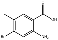 2-Amino-4-bromo-5-methyl-benzoic acid 구조식 이미지