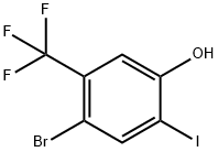 4-Bromo-2-iodo-5-trifluoromethyl-phenol Structure