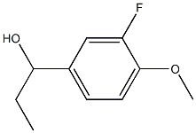 1-(3-fluoro-4-methoxyphenyl)propan-1-ol Structure