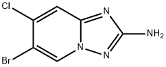 6-Bromo-7-chloro-[1,2,4]triazolo[1,5-a]pyridin-2-ylamine 구조식 이미지