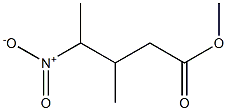 Pentanoic acid, 3-methyl-4-nitro-, methyl ester Structure