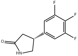 (R)-4-(3,4,5-trifluorophenyl)pyrrolidin-2-one Structure