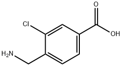 4-(Aminomethyl)-3-chloro-benzoic acid Structure