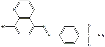 Benzenesulfonamide,4-[2-(8-hydroxy-5-quinolinyl)diazenyl]- 구조식 이미지