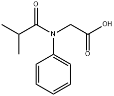 2-(N-phenylisobutyramido)acetic acid Structure