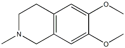 Isoquinoline,1,2,3,4-tetrahydro-6,7-dimethoxy-2-methyl- 구조식 이미지