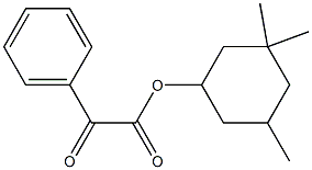 3,3,5-trimethylcyclohexyl 2-oxo-2-phenylacetate 구조식 이미지