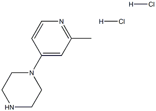 1-(2-methylpyridin-4-yl)piperazine dihydrochloride 구조식 이미지