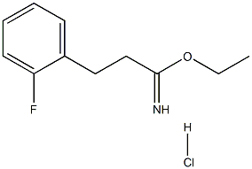 ethyl 2-(2-fluorophenyl)ethanecarboximidate hydrochloride 구조식 이미지