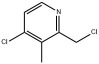 Pyridine, 4-chloro-2-(chloromethyl)-3-methyl- Structure