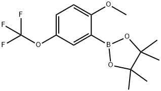 2-Methoxy-5-trifluoromethoxyphenylboronic acid pinacol ester 구조식 이미지