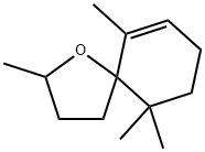 2,6,6,10-tetramethyl-1-oxaspiro[4.5]dec-9-ene Structure