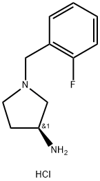 (S)-1-(2-Fluorobenzyl)pyrrolidin-3-aminedihydrochloride Structure