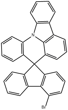 4-Bromo-spiro[9H-fluorene-9,8'-[8H]indolo[3,2,1-de]acridine] 구조식 이미지