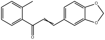 (2E)-3-(2H-1,3-benzodioxol-5-yl)-1-(2-methylphenyl)prop-2-en-1-one 구조식 이미지