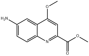 6-Amino-4-methoxy-quinoline-2-carboxylic acid methyl ester Structure