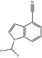 1-(difluoromethyl)-1H-indole-4-carbonitrile 구조식 이미지