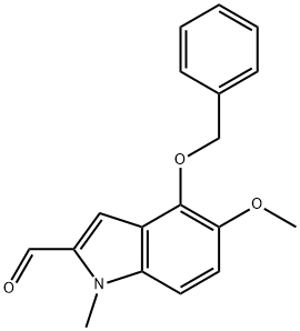 4-(benzyloxy)-5-methoxy-1-methyl-1H-indole-2-carbaldehyde Structure