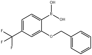 2-Benzyloxy-4-(trifluoromethyl)phenylboronic acid 구조식 이미지