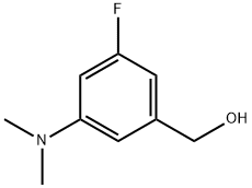 [3-(Dimethylamino)-5-fluorophenyl]methanol 구조식 이미지