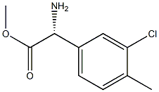 METHYL(2R)-2-AMINO-2-(3-CHLORO-4-METHYLPHENYL)ACETATE Structure