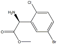 METHYL(2S)-2-AMINO-2-(5-BROMO-2-CHLOROPHENYL)ACETATE 구조식 이미지