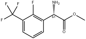 METHYL(2S)-2-AMINO-2-[2-FLUORO-3-(TRIFLUOROMETHYL)PHENYL]ACETATE Structure