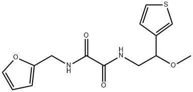 N-(furan-2-ylmethyl)-N'-(2-methoxy-2-thiophen-3-ylethyl)oxamide Structure