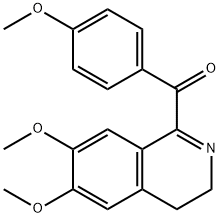 (6,7-dimethoxy-3,4-dihydroisoquinolin-1-yl)-(4-methoxyphenyl)methanone Structure