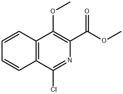 methyl 1-chloro-4-methoxyisoquinoline-3-carboxylate 구조식 이미지