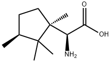 (2S)-2-amino-2-[(1R,3S)-1,2,2,3-tetramethylcyclopentyl]acetic acid Structure