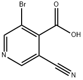 3-Bromo-5-cyano-isonicotinic acid Structure