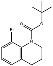 8-Bromo-3,4-dihydro-2H-quinoline-1-carboxylic acid tert-butyl ester Structure