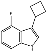 3-Cyclobutyl-4-fluoro-1H-indole Structure