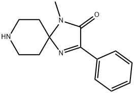 1-Methyl-3-phenyl-1,4,8-triaza-spiro[4.5]dec-3-en-2-one Structure