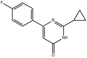 2-cyclopropyl-6-(4-fluorophenyl)pyrimidin-4-ol Structure