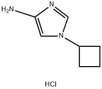 1-Cyclobutyl-1H-imidazol-4-amine hydrochloride 구조식 이미지