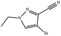 4-Bromo-1-ethyl-1H-pyrazole-3-carbonitrile 구조식 이미지